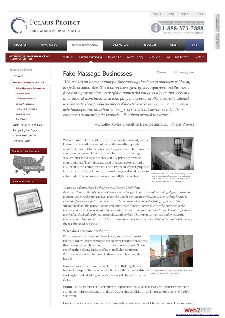 3A/12 fake massage businesses