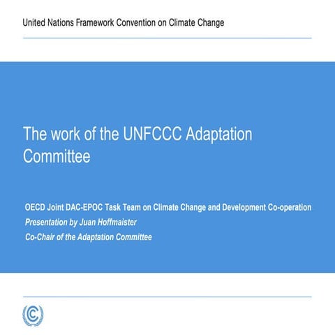 III.1 DAC-EPOC JOINT TASK TEAM ON CLIMATE CHANGE AND DEVELOPMENT CO-OPERATION