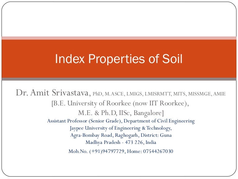 3 a index properties of soil