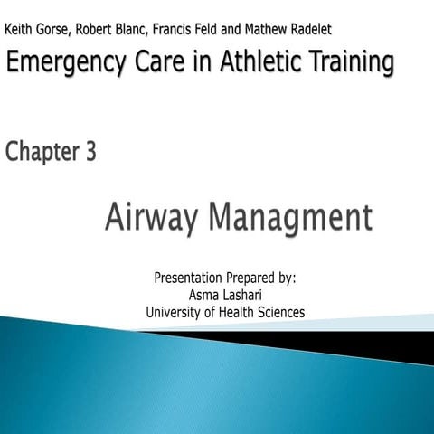 Chapter 3 Airway Management.