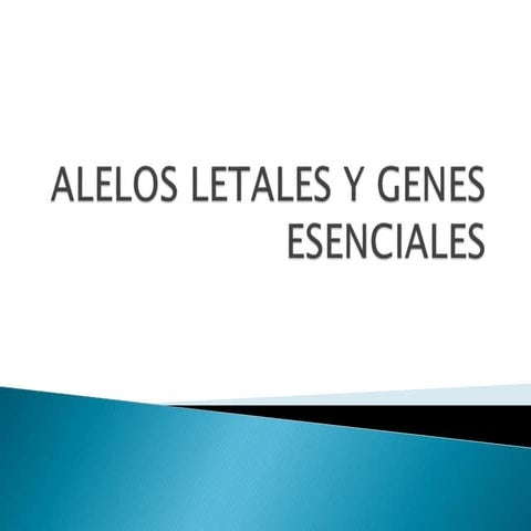 3 alelos letales | PPTX