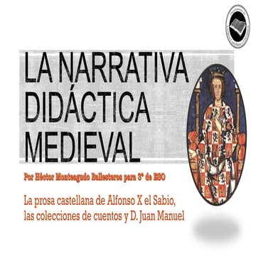 Alfonso X y El conde Lucanor para 3º de ESO