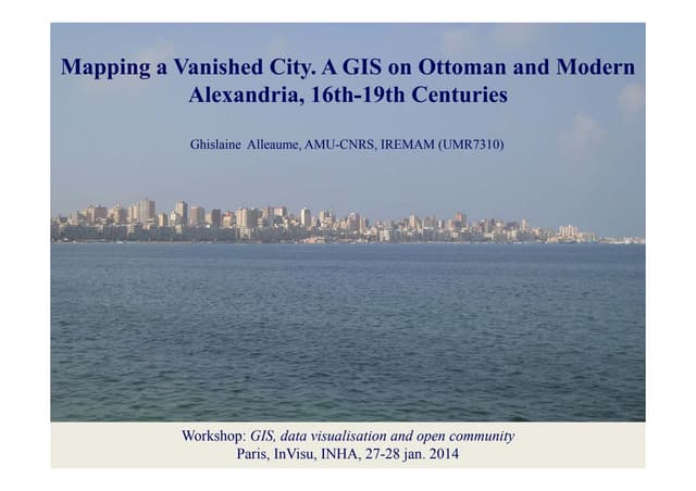 Mapping a vanished city. A GIS on O...