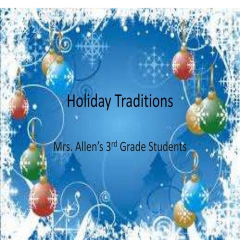 3Allen Holiday Traditions