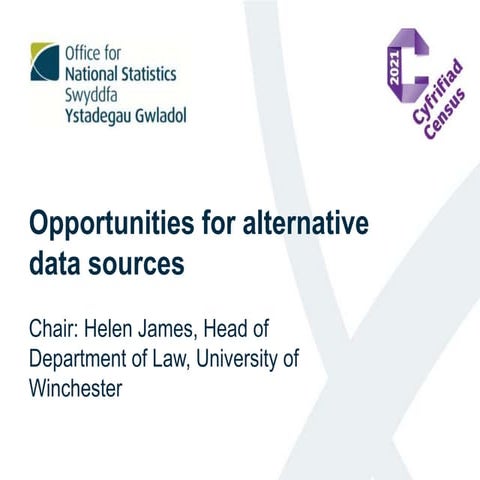 Opportunities for alternative data sources