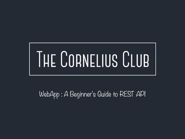 WebApp #3 : API