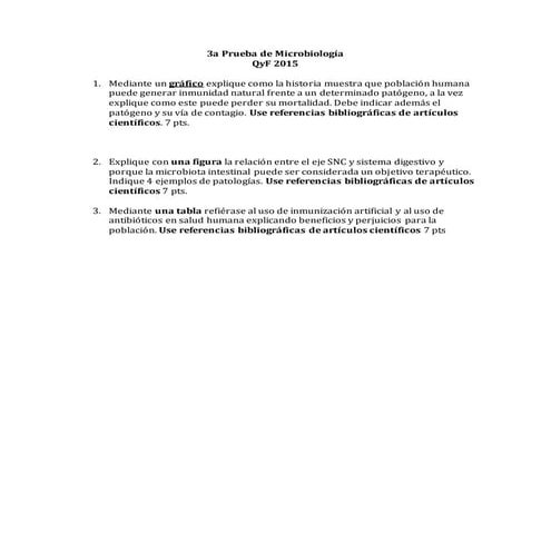 3a prueba de microbiología qyf 2015