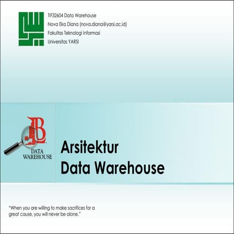 Arsitektur Data Warehouse