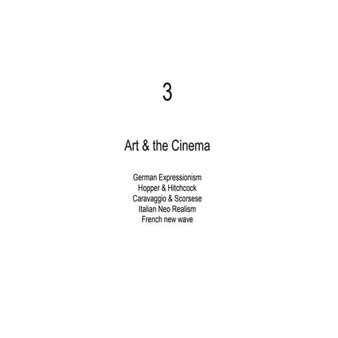 3 art and the cinema