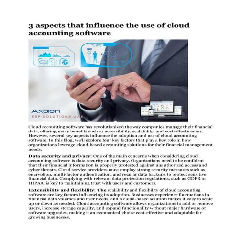 Cloud Based Accounting software | PPT