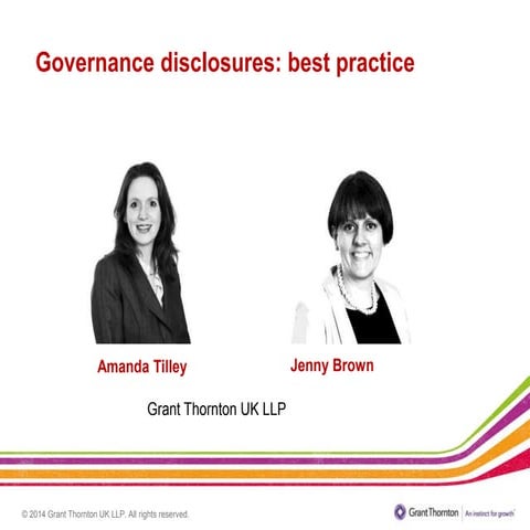 3B – GOVERNANCE DISCLOSURES: BEST PRACTICE