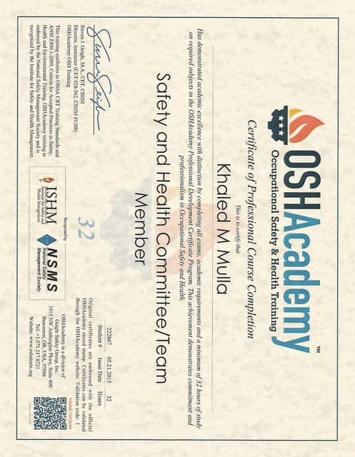 First Aid Certificate (Jul) | PDF