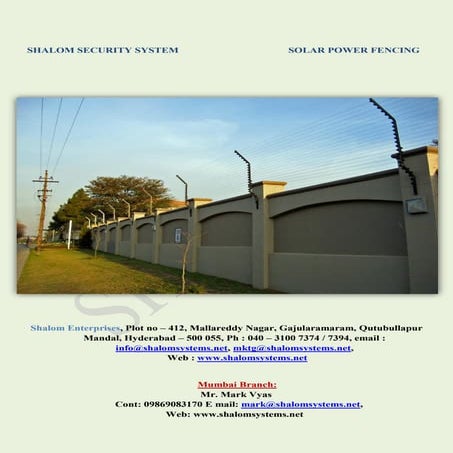 Solar Power Fencing