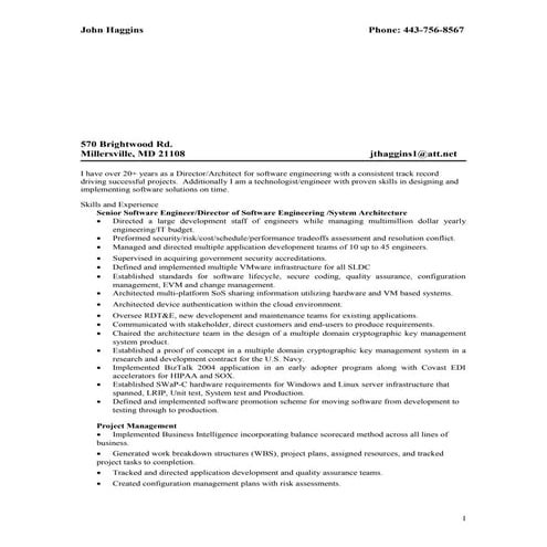 John Haggins Res2015