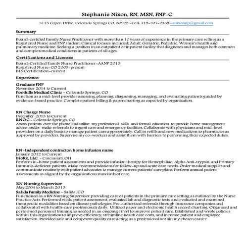 Dawn R Tucker FNP CV 2015 | DOC