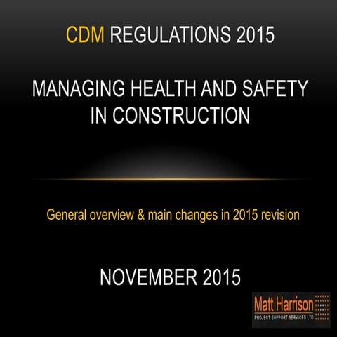 CDM 2015 awareness pack