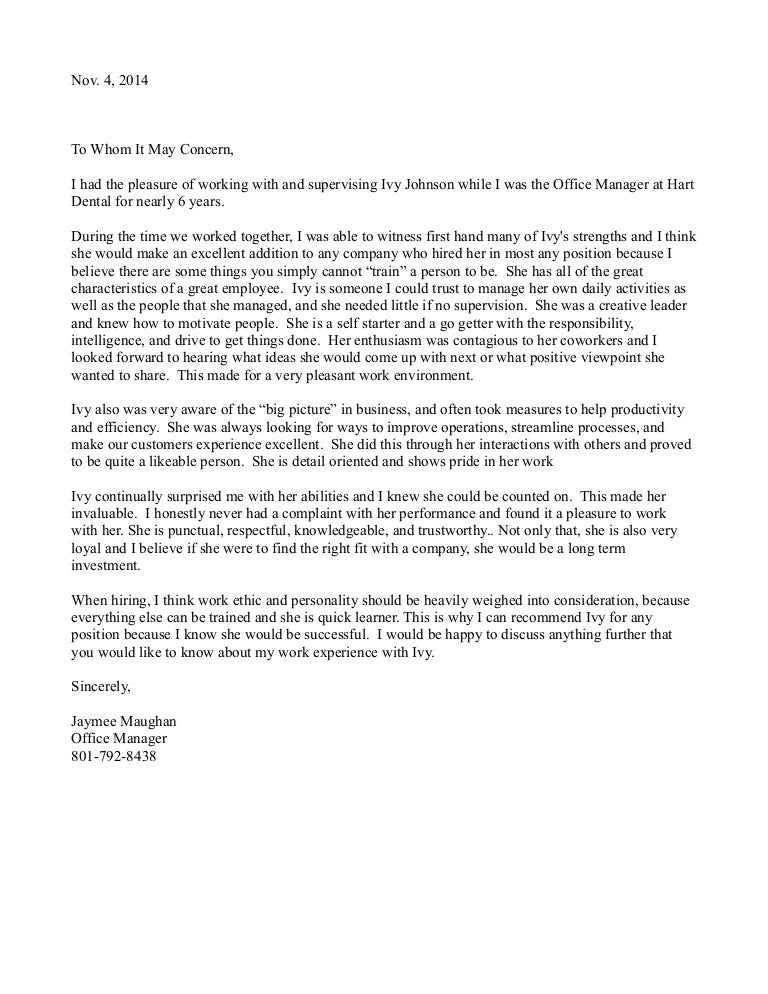 Ivy Letter Of Recommendation ivy-letter-of-recommendation