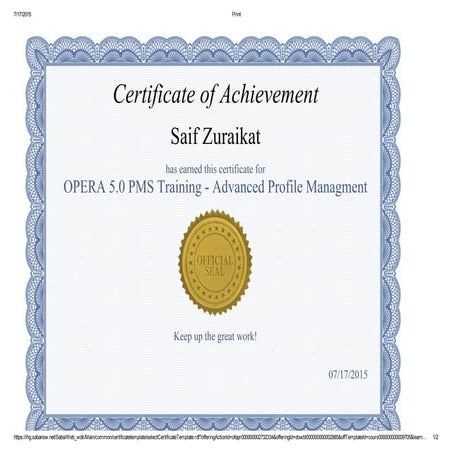 Certificate | PDF