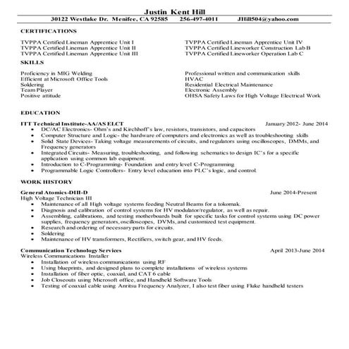 RF Resume | PDF