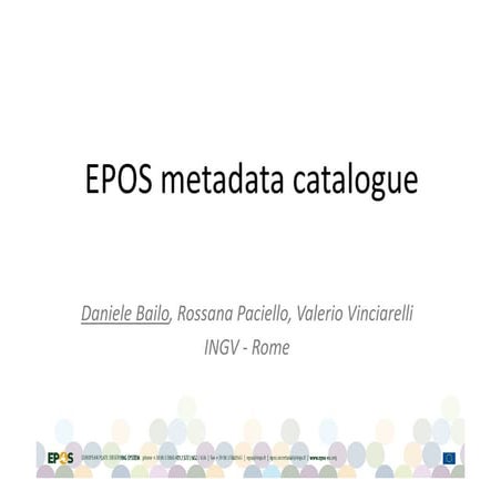 EPOS metadata catalogue