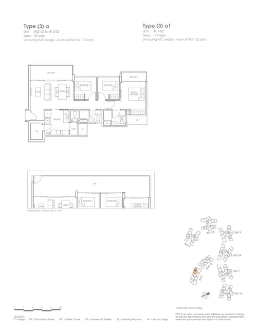 3 bedrooms
