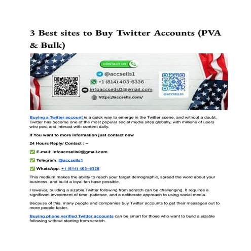 3 Best sites to Buy Twitter Accounts (PVA & Bulk)