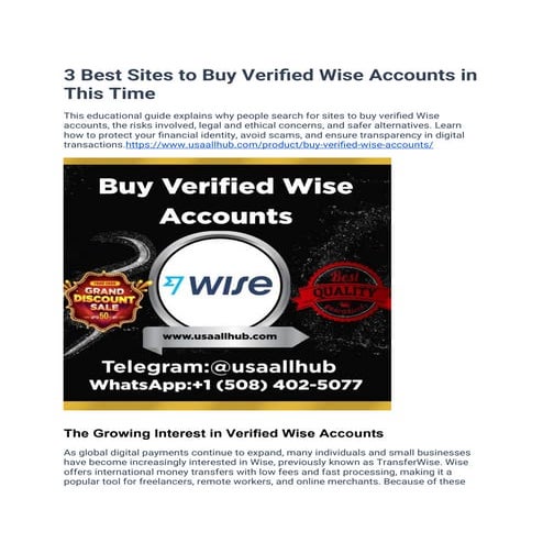 3 Best Sites to Buy Verified Wise Accounts in This Time .docx