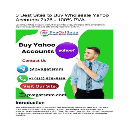 6 Best Websites to Buy Bulk Marketing Yahoo Accounts 2k26 - 100% PVA.docx