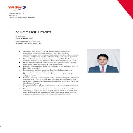Mudassar_Yash Technologies AB_CV