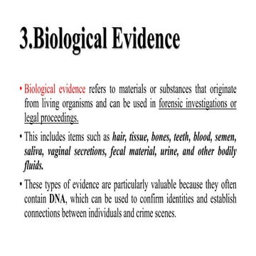 Vaginal Fluid Analysis - Forensic Biology | PPTX