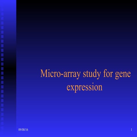 126 micro array study for gene expression