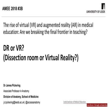 AMEE 2018 - TEL Symposium on Virtual Reality