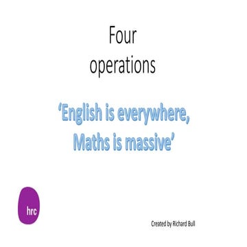 3c. language of maths