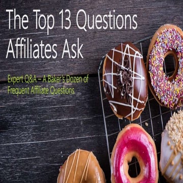 Expert Q&A: The Top 13 Questions Affiliates Ask