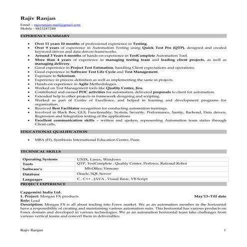 RajivRanjan_Resume