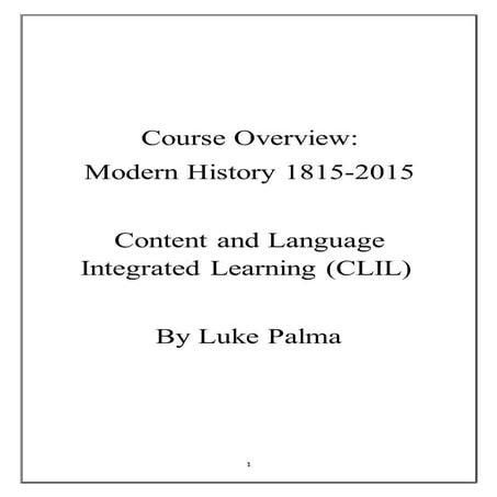 Modern History 1815-2015 Course Handout
