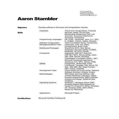 StamblerAaronExternalResume