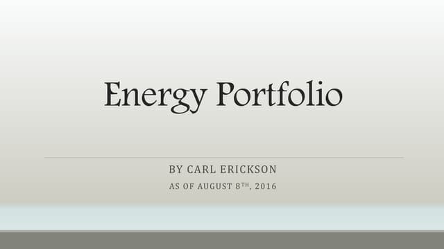 Energy Portfolio Pres