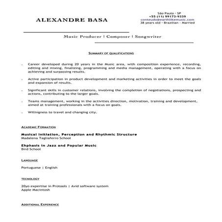 Alexandre Basa CV16