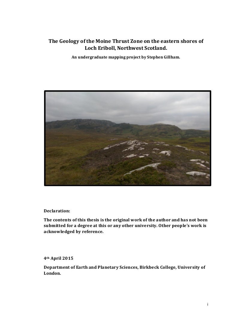 Dissertations in geology image