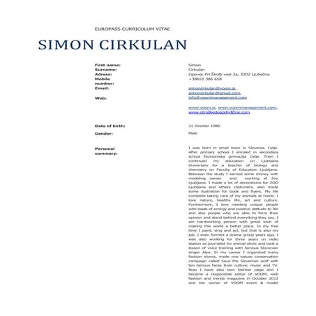 CV Simon Cirkulan