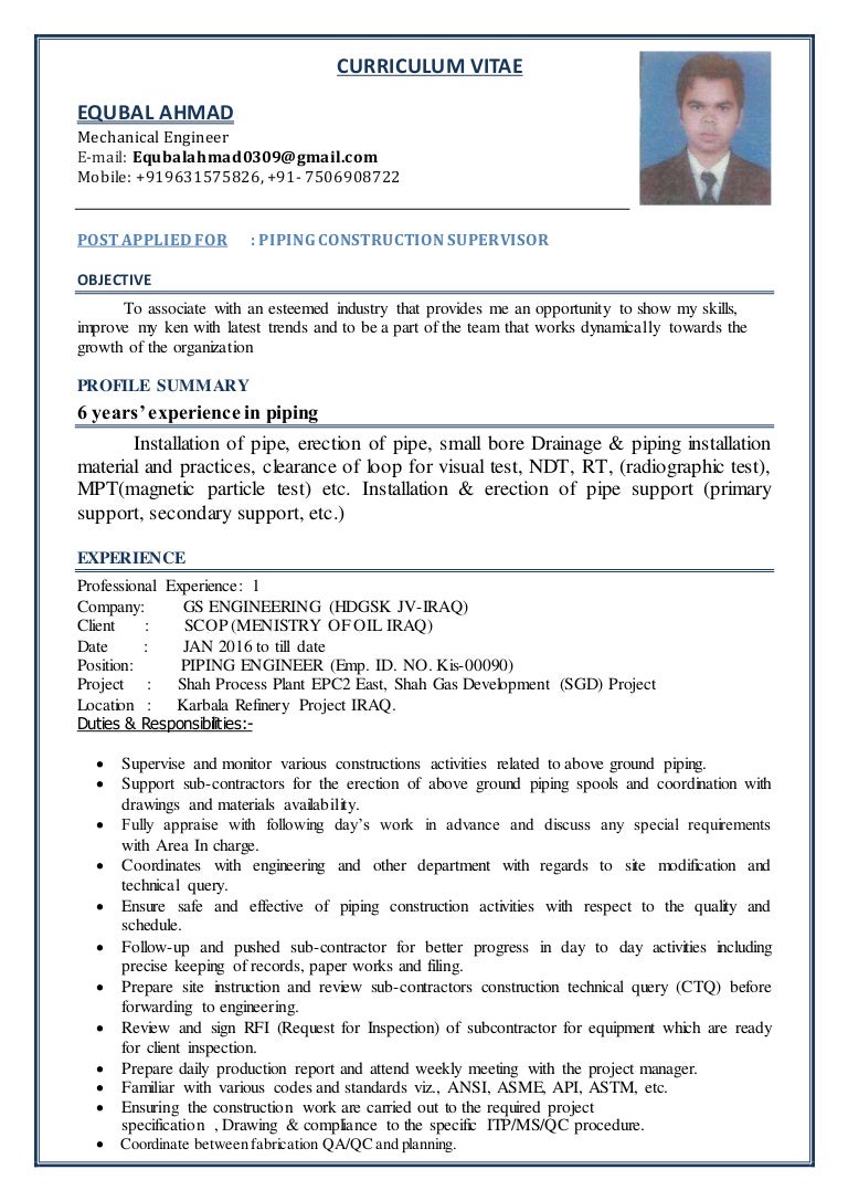 cv piping 1 cv piping engineer