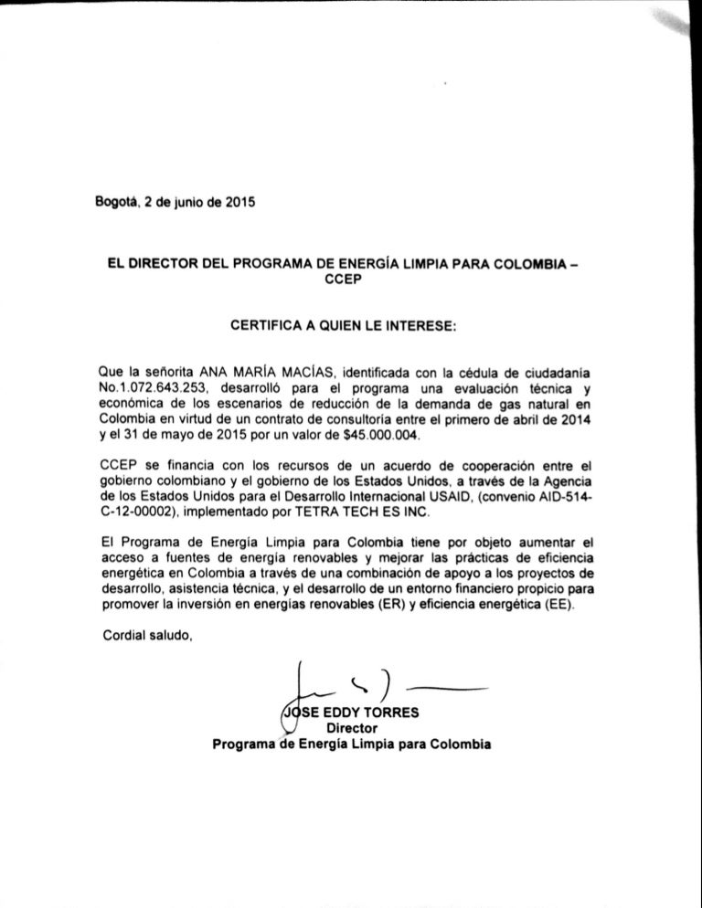 Certificado De Experiencia Laboral Certificado De Experiencia Laboral