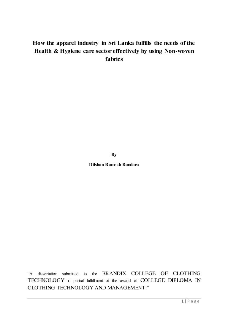 Dissertation - Postgraduate Diploma