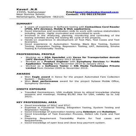 Kaveri Resume_QA