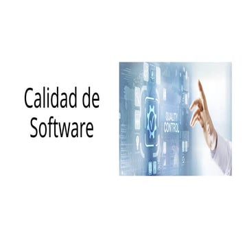 Calidad de Software en el Diseño de software | PPTX