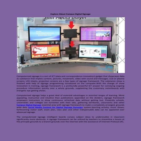 Explore About Campus Digital Signage