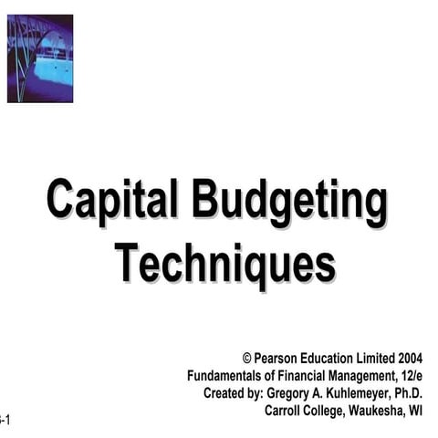 3 capital budgeting