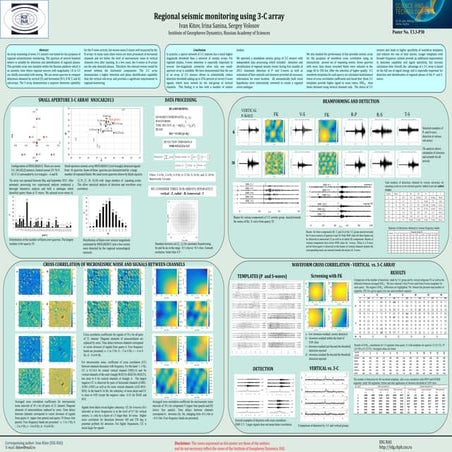 The use of a 3-C array for regional monitoring