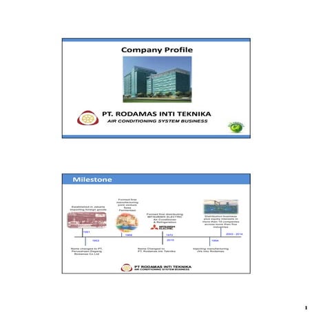 COMPANY PROFILE PT RODAMAS INTI TEKNIKA, SURABAYA | PDF